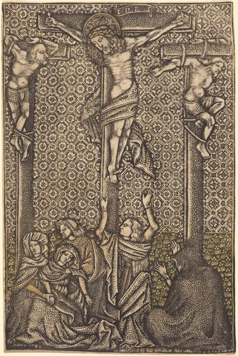The Crucifixion by Master with the Crossed Clubs, print, 1460