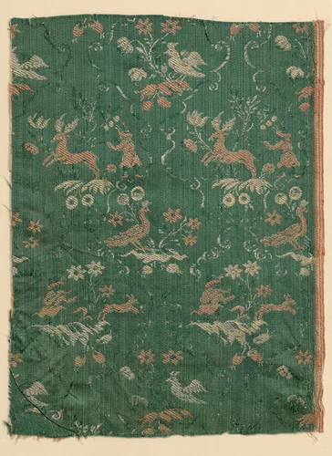 Fragment by Italy, textile, 1650-1700
