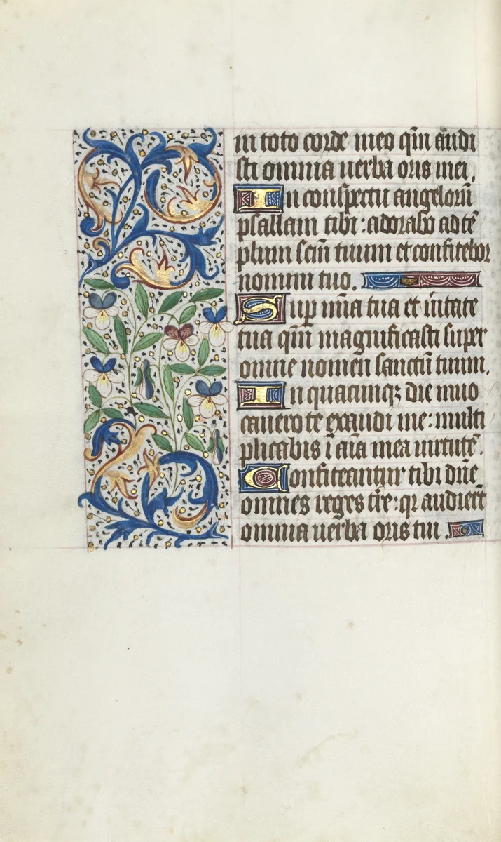 Book of Hours (Use of Rouen): fol. 106r by Master of the Geneva Latini, book, 1465-1475