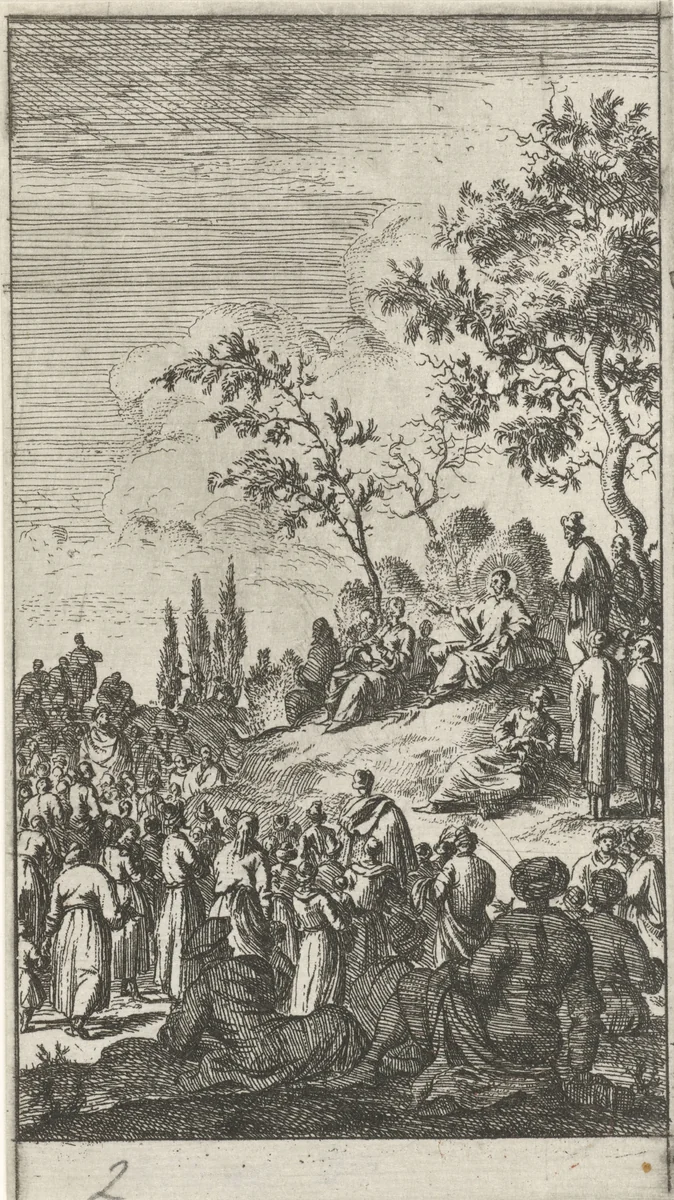 De Bergrede by anonymous, print, 1681-1762