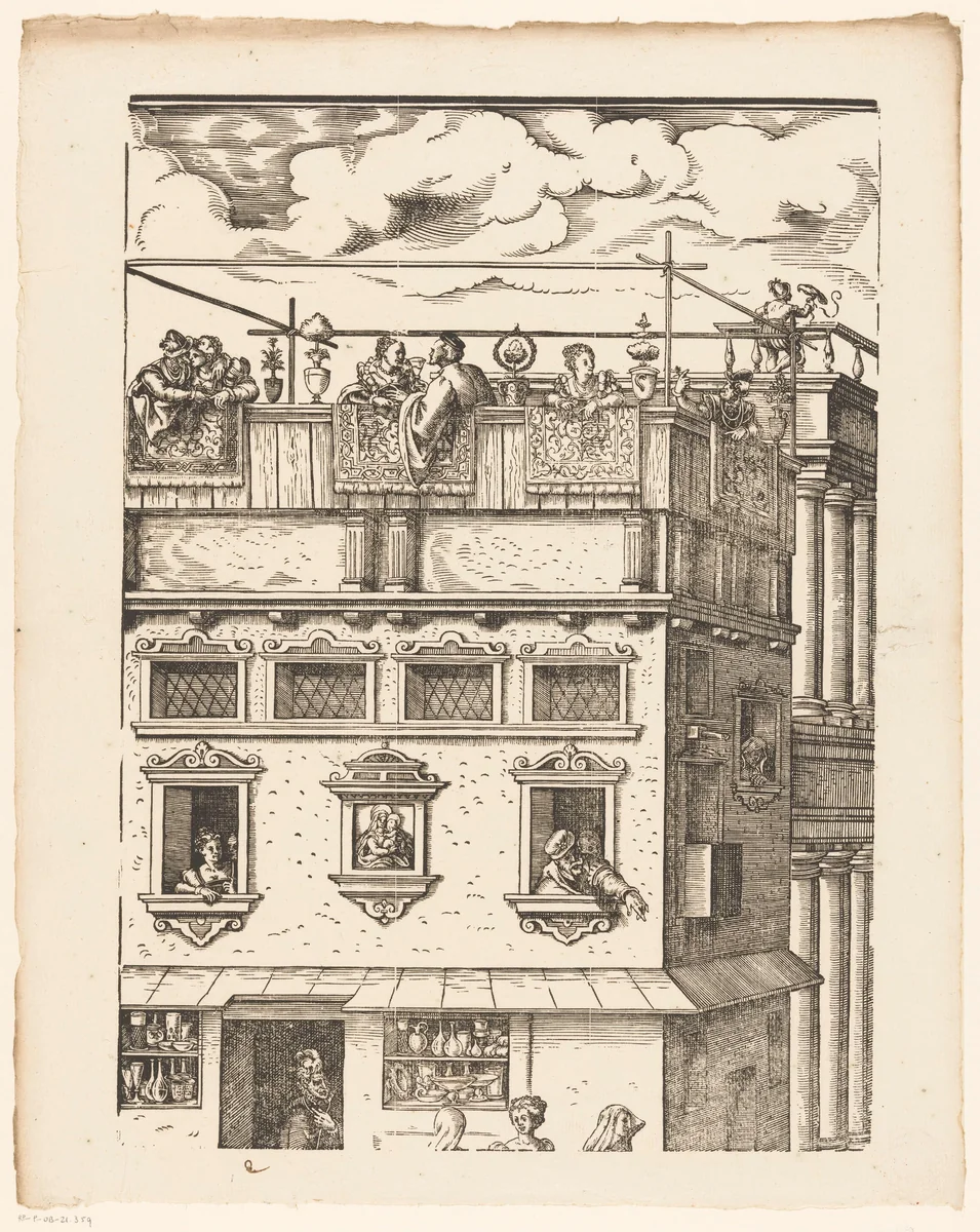 Festa della Sensa (tweede gedeelte) by Jost Amman, print, 1679