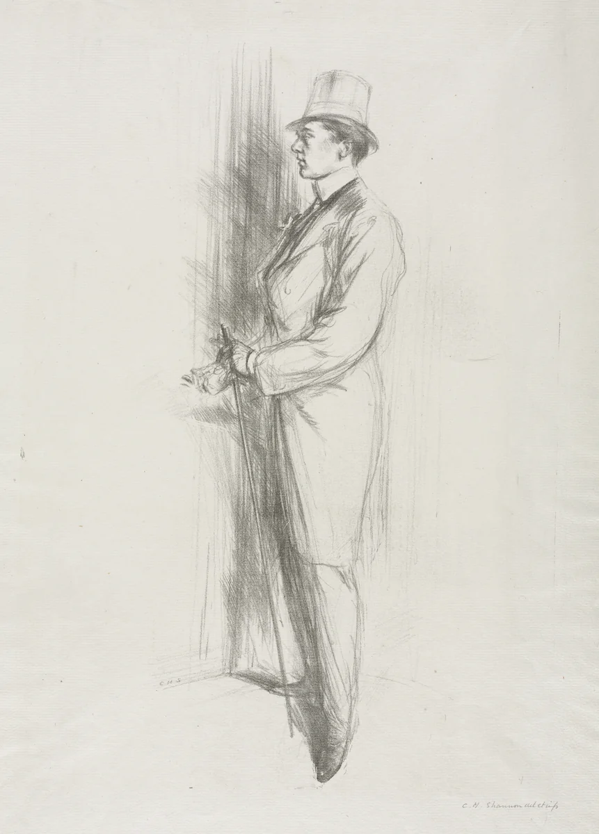 Sir Max Beerbohm by Charles Hasslewood Shannon, print, 1896
