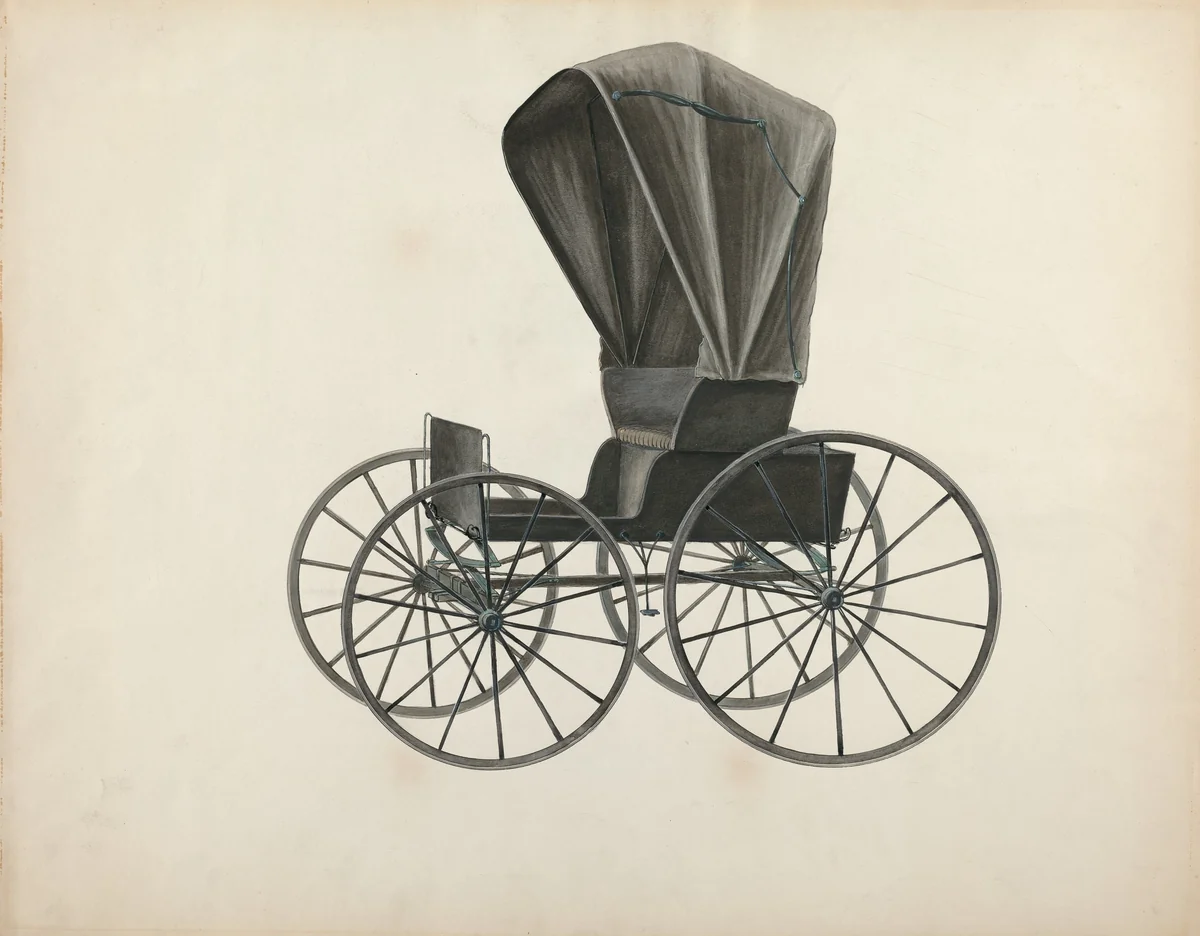 Doctor's Buggy by Fred Weiss, index of american design, 1936