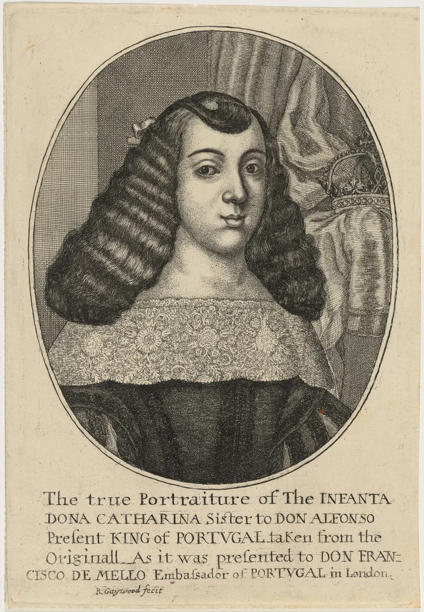 Catherine of Braganza by Robert Gaywood, print, 1600-1710