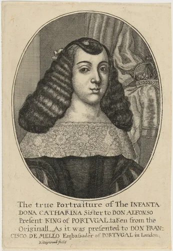 Catherine of Braganza by Robert Gaywood, print, 1600-1710