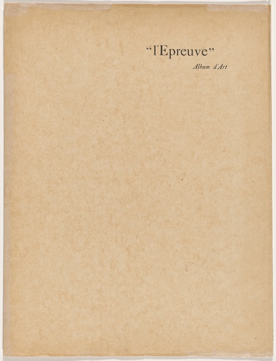 L'Épreuve (album 7, deluxe edition) by Maurice Dumont, portfolio, 1895