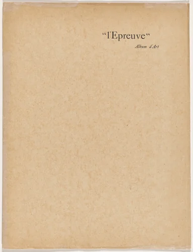 L'Épreuve (album 7, deluxe edition) by Maurice Dumont, portfolio, 1895