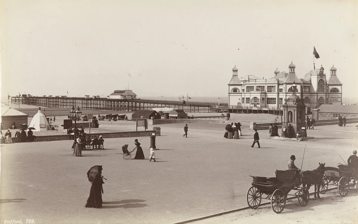 Rhyl, The Pavilion and Pier (No. 759) by Francis Bedford, photograph, 1860