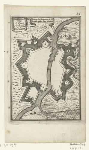 Illustratie voor 'Den Arbeid van Mars' van Allain Manesson Mallet by Romeyn de Hooghe, print, 1672