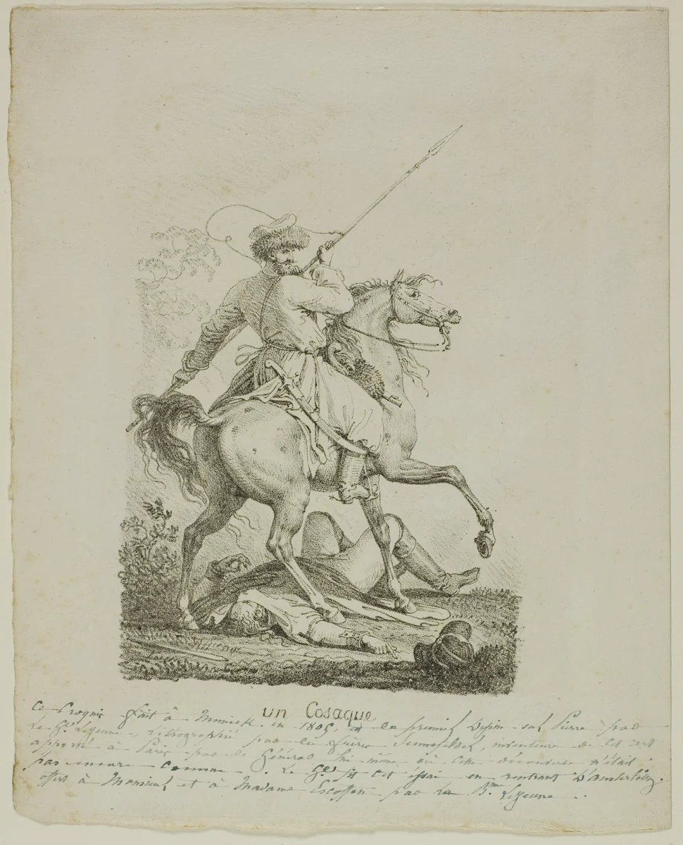 A Cossack by Louis F Lejeune, print, 1805