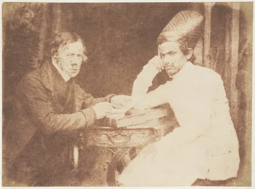 Sir John Jaffray and Dhanjiobai Nauroji by Hill and Adamson, photograph, 1843-1847