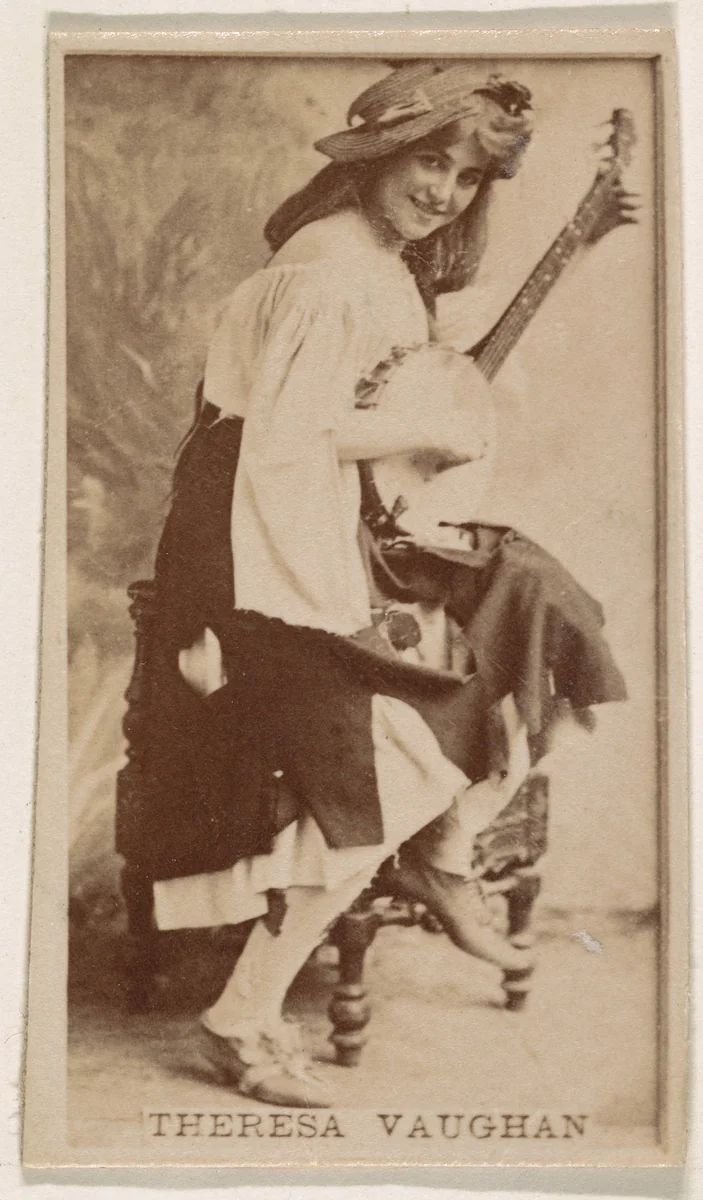 Theresa Vaughn, from the Actresses series (N245) issued by Kinney Brothers to promote Sweet Caporal Cigarettes by Kinney Brothers Tobacco Company, photograph, 1890