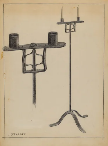 Candlestand by Jack Staloff, index of american design, 1936