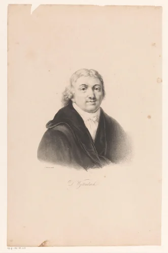 Portret van Daniël Wyttenbach by Jean Augustin Daiwaille, print, 1809-1850