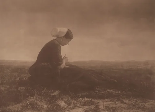 The Net Mender by Alfred Stieglitz, photograph, 1894