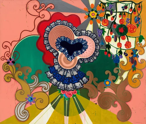 Romantico americano by Beatriz Milhazes, painting, 1998