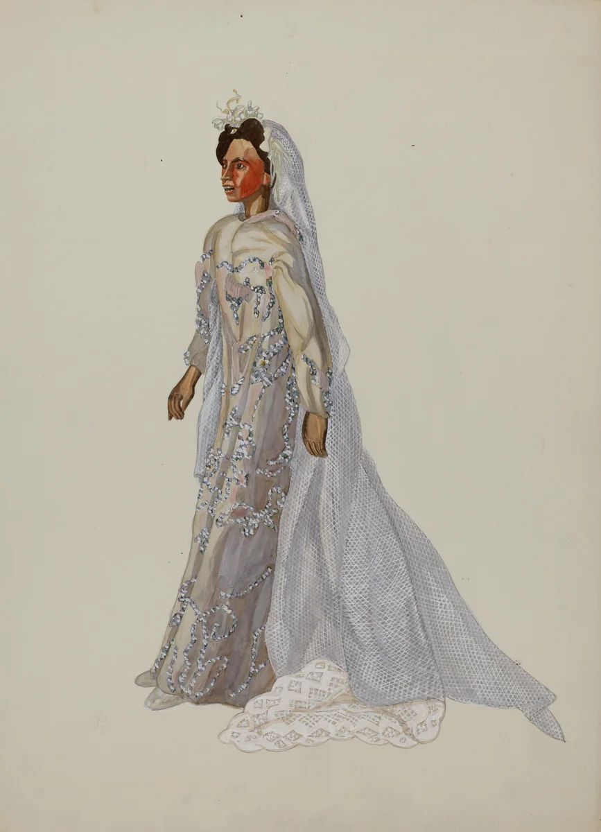 "Negro Bride" Puppet by Verna Tallman, index of american design, 1937