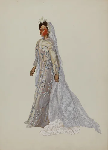 "Negro Bride" Puppet by Verna Tallman, index of american design, 1937