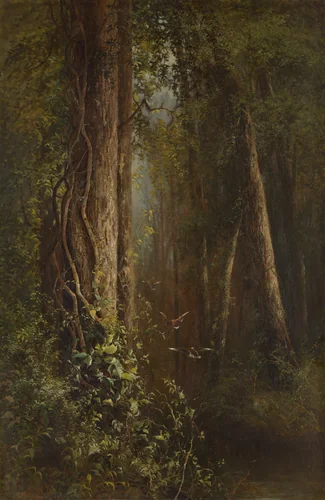 Ducks in the Woods by Julie Hart Beers, artwork, 1870-1880