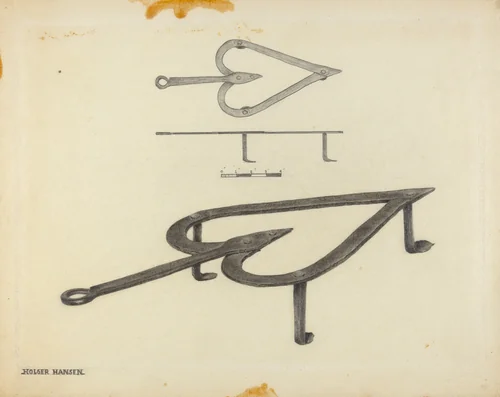 Trivet by Holger Hansen, index of american design, 1939