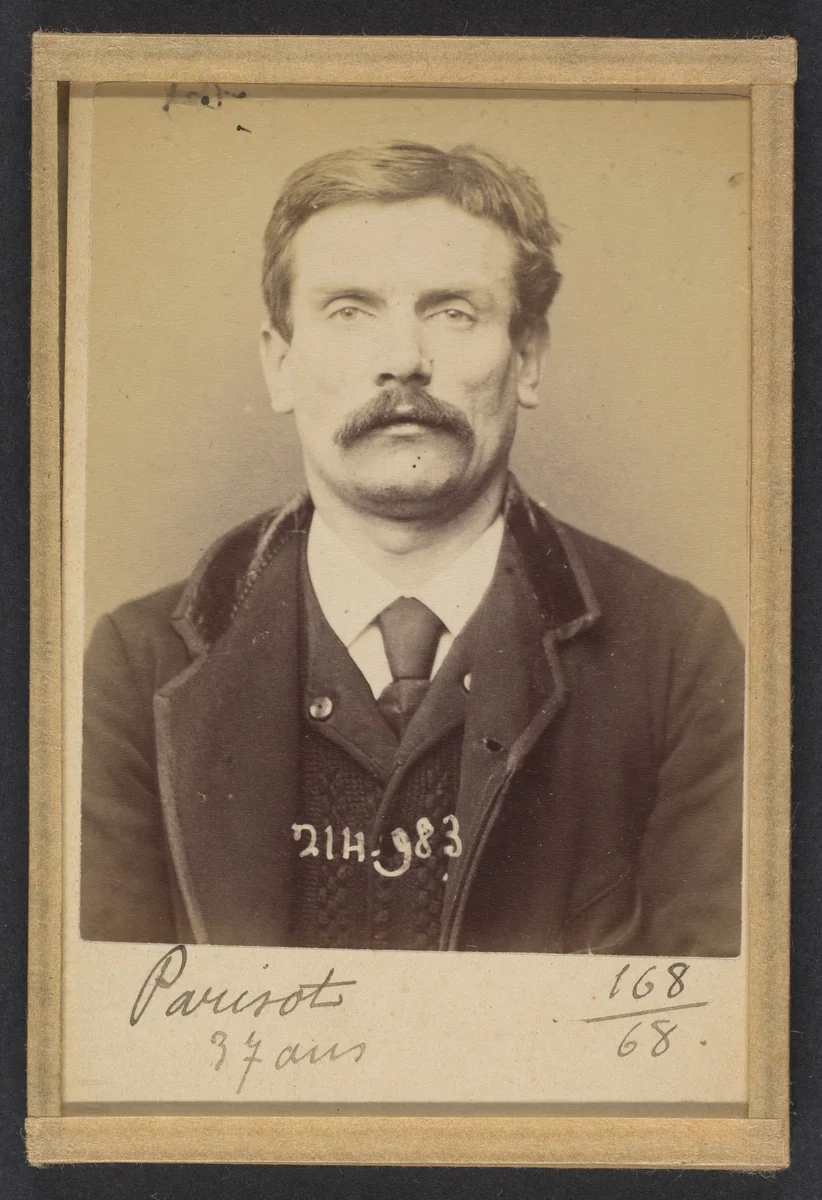 Parisot. Louis. 37 ans, né à Saint-Avalet (Moselle). Employé au "Petit Journal". Anarchiste. 2/3/94. by Alphonse Bertillon, photograph, 1894