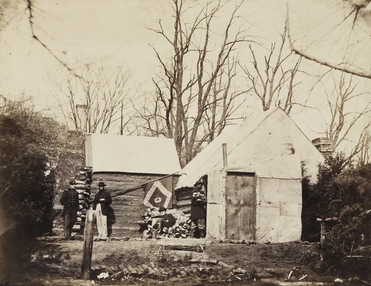 Residence Chief Quartermaster Third Army Corps (Brandy Station) by Alexander Gardner, photograph, 1863