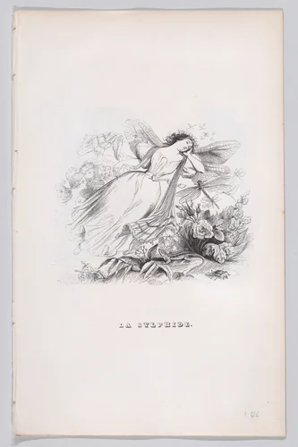 The Sylph, from "The Complete Works of Béranger" by J. J. Grandville, print, 1836