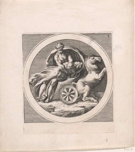 Pluto en Proserpina by Unknown, print, 1563-1615