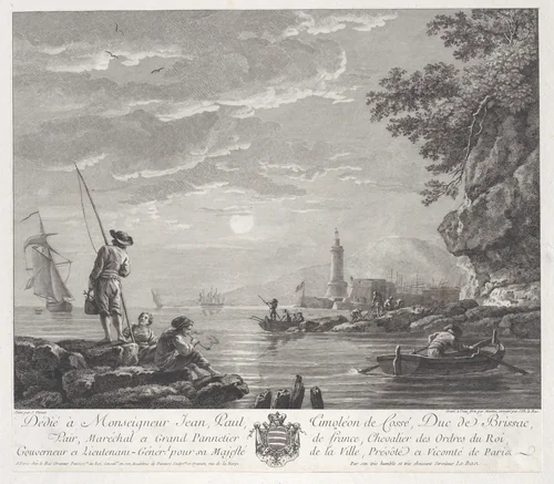 The End of the Fishing by Joseph Vernet, print, 1760-1770