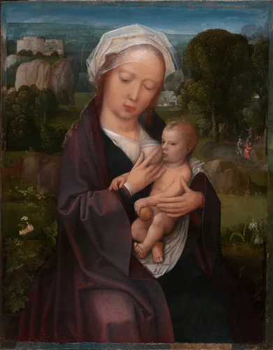 Virgin and Child by Adriaen Isenbrant, painting, 1515-1525