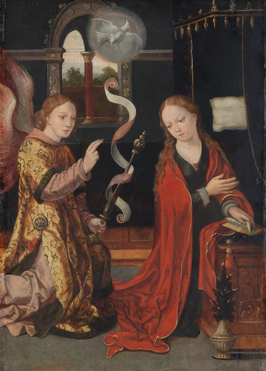 The Annunciation by anonymous, painting, 1550