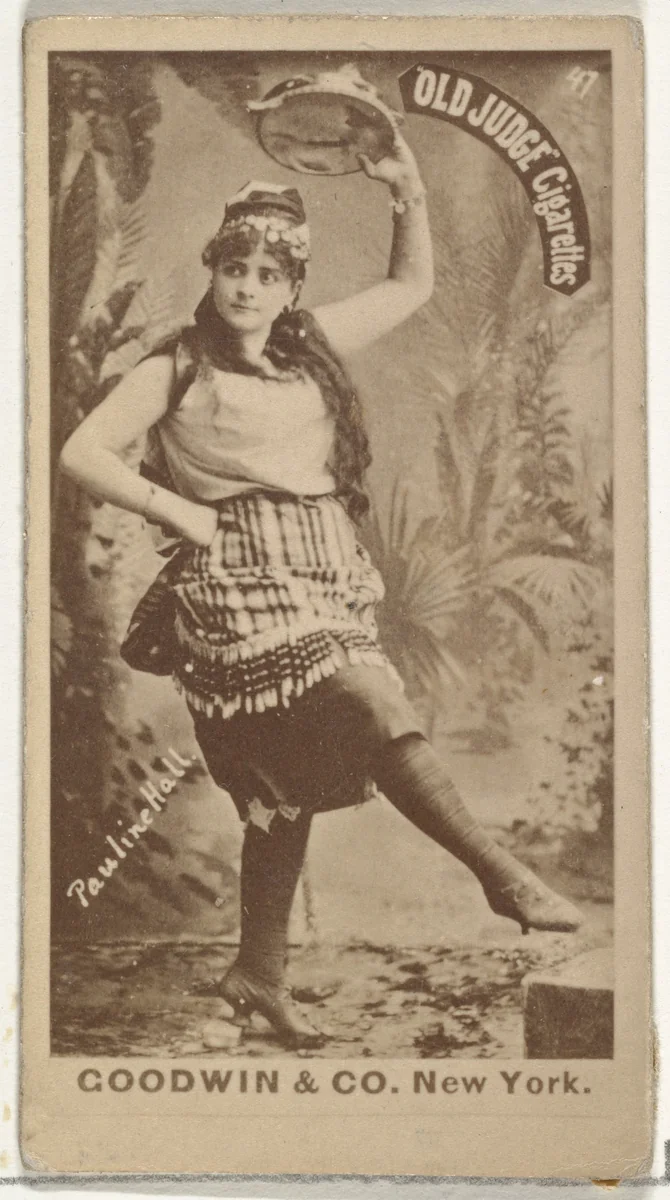 Pauline Hall, from the Actors and Actresses series (N171) for Old Judge Cigarettes by Goodwin & Company, photograph, 1886-1890