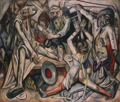 Die Nacht by Max Beckmann, painting, 1918