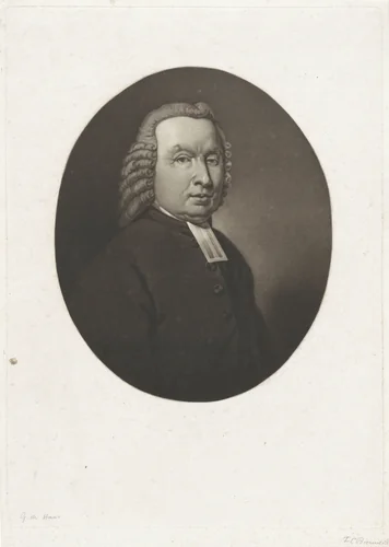 Portret van Gerhardus de Haas by Frederik Christiaan Bierweiler, print, 1806