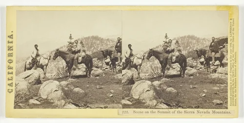 Scene on the Summit of the Sierra Nevada Mountains, California, No. 222 from the series "California" by Lawrence & Houseworth, photograph, 1864