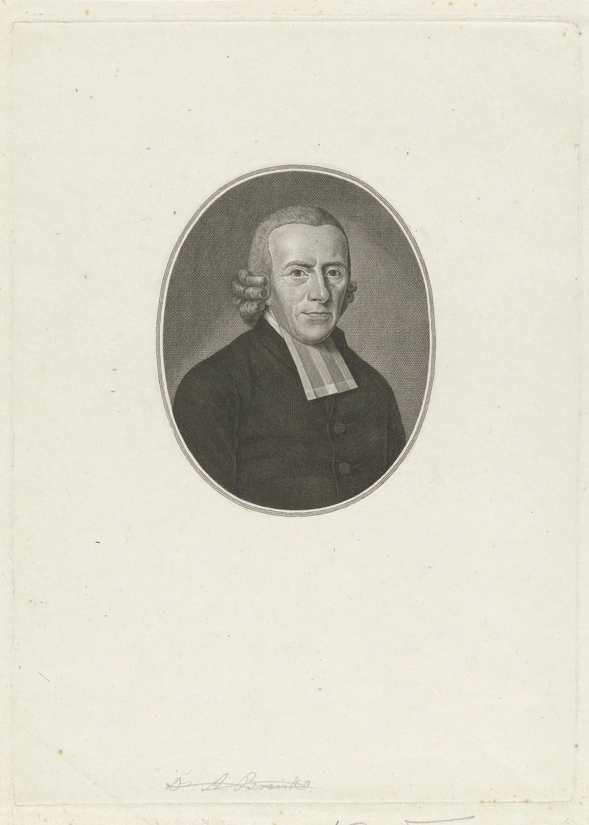 Portret van Johannes Henricus Nieuwold by Walraad Nieuwhoff, print, 1800-1837