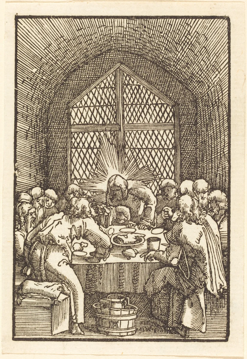 The Last Supper by Albrecht Altdorfer, print, 1513