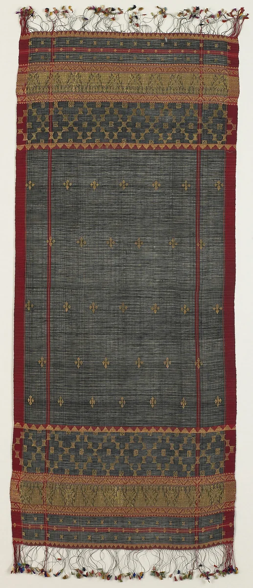 Shoulder or Head Cloth (selendang) by Minangkabau people, textile, 1801-1900