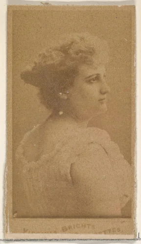 From the Actors and Actresses series (N45, Type 4) for Virginia Brights Cigarettes by Allen & Ginter, photograph, 1885-1891