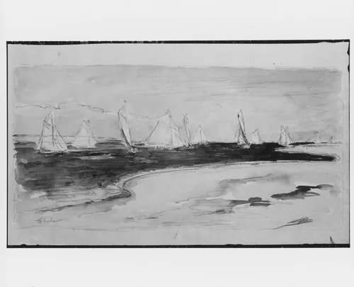 Seascape by Walter Shirlaw, artwork, 1838-1909