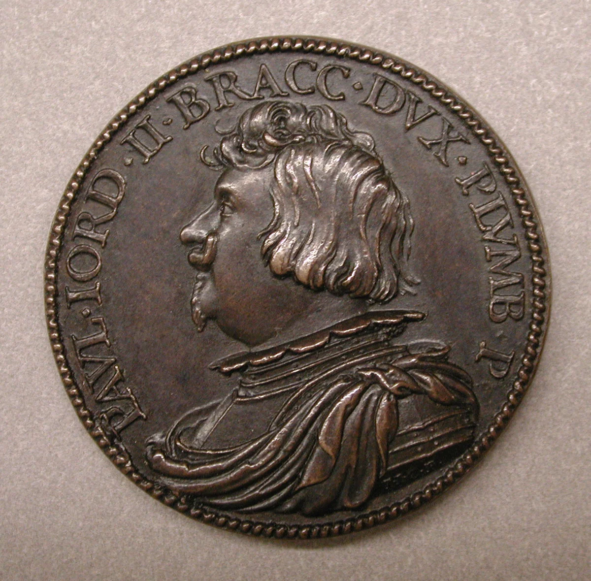 Paolo Giordano II Orsini (1591–1656) by Johann Jakob Kornmann, metalwork, 1636
