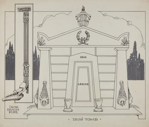 Iron Tomb by Thomas Byrne, index of american design, 1936