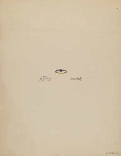 Mourning Ring by Michael Fenga, index of american design, 1936
