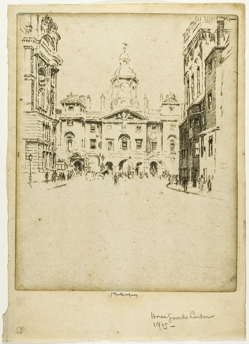 The Horse Guards by Joseph Pennell, print, 1907
