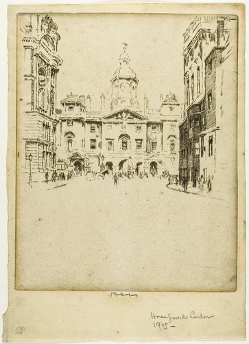 The Horse Guards by Joseph Pennell, print, 1907