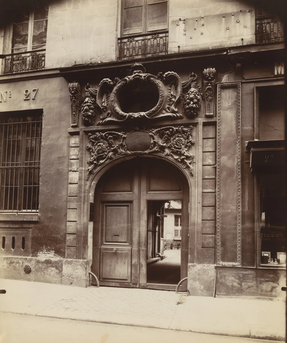 27 Rue Saint Sulpice by Eugène Atget, photograph, 1923
