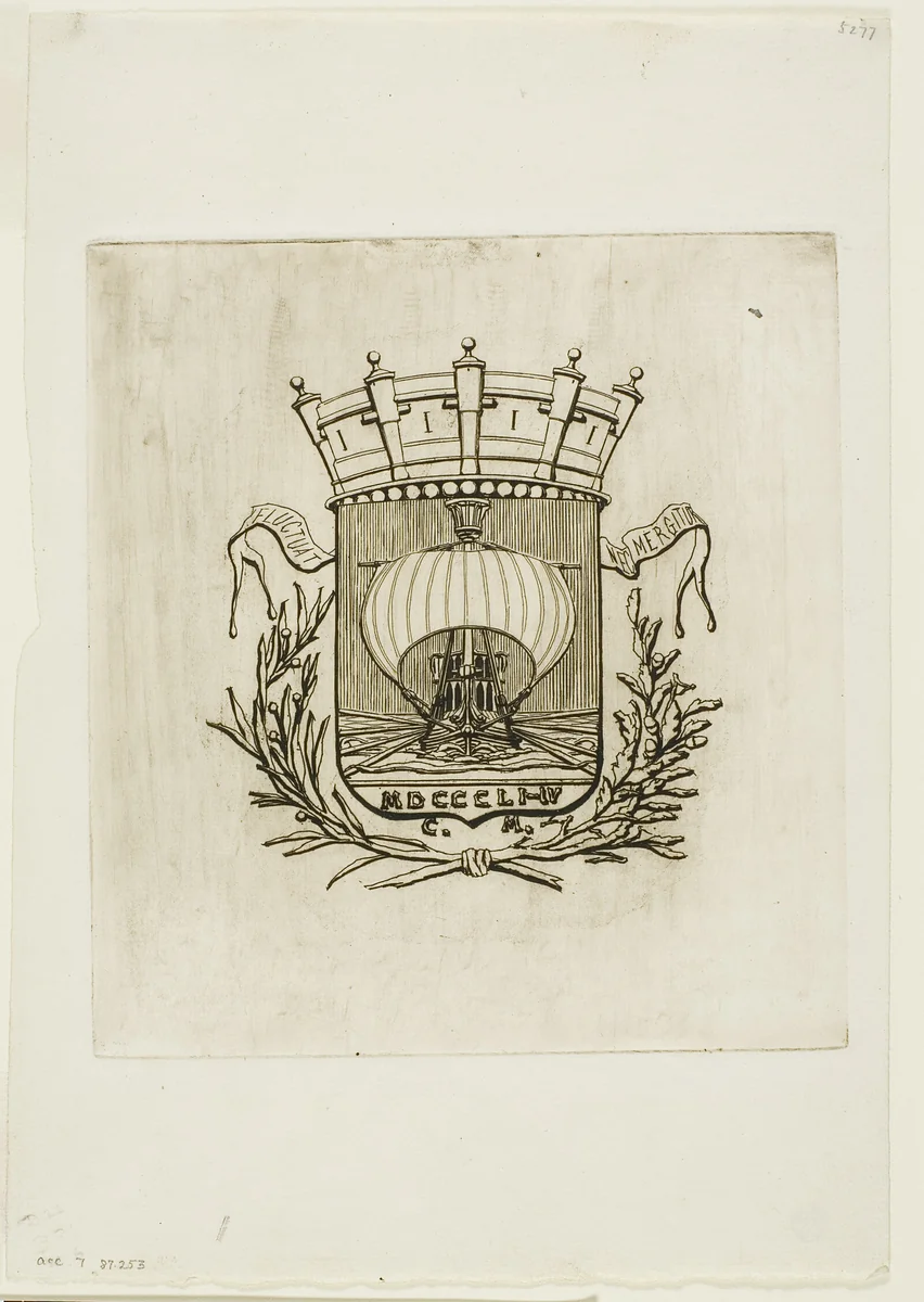 It Rocks but is Not Sunk by Charles Meryon, print, 1854