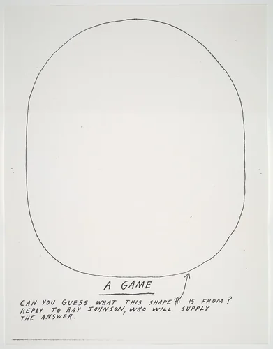 Untitled by Ray Johnson, print, 1970-1979