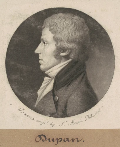 Dupan by Charles B. J. Févret de Saint-Mémin, print, 1801