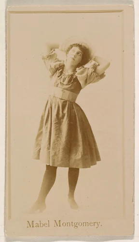 Mabel Montgomery, from the Actresses series (N245) issued by Kinney Brothers to promote Sweet Caporal Cigarettes by Kinney Brothers Tobacco Company, photograph, 1890